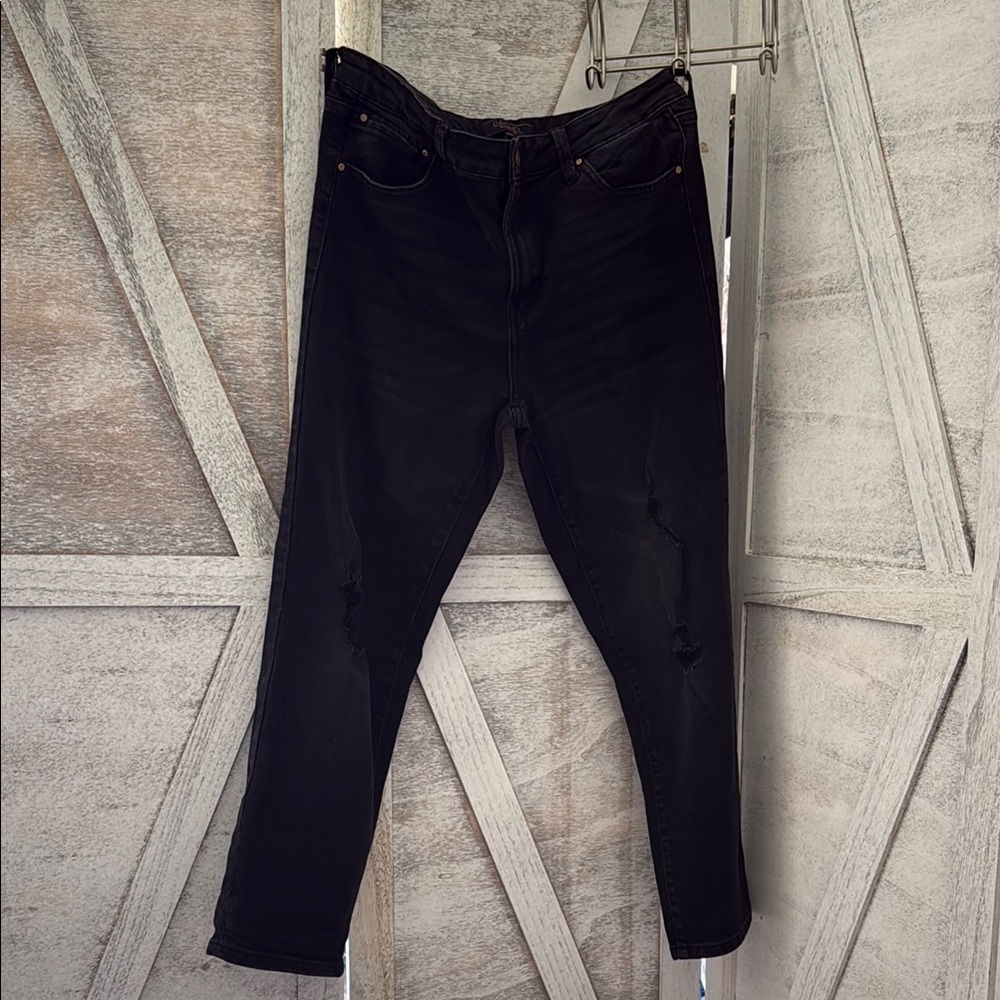 Rachel Roy Black Distressed Jeans 14/32